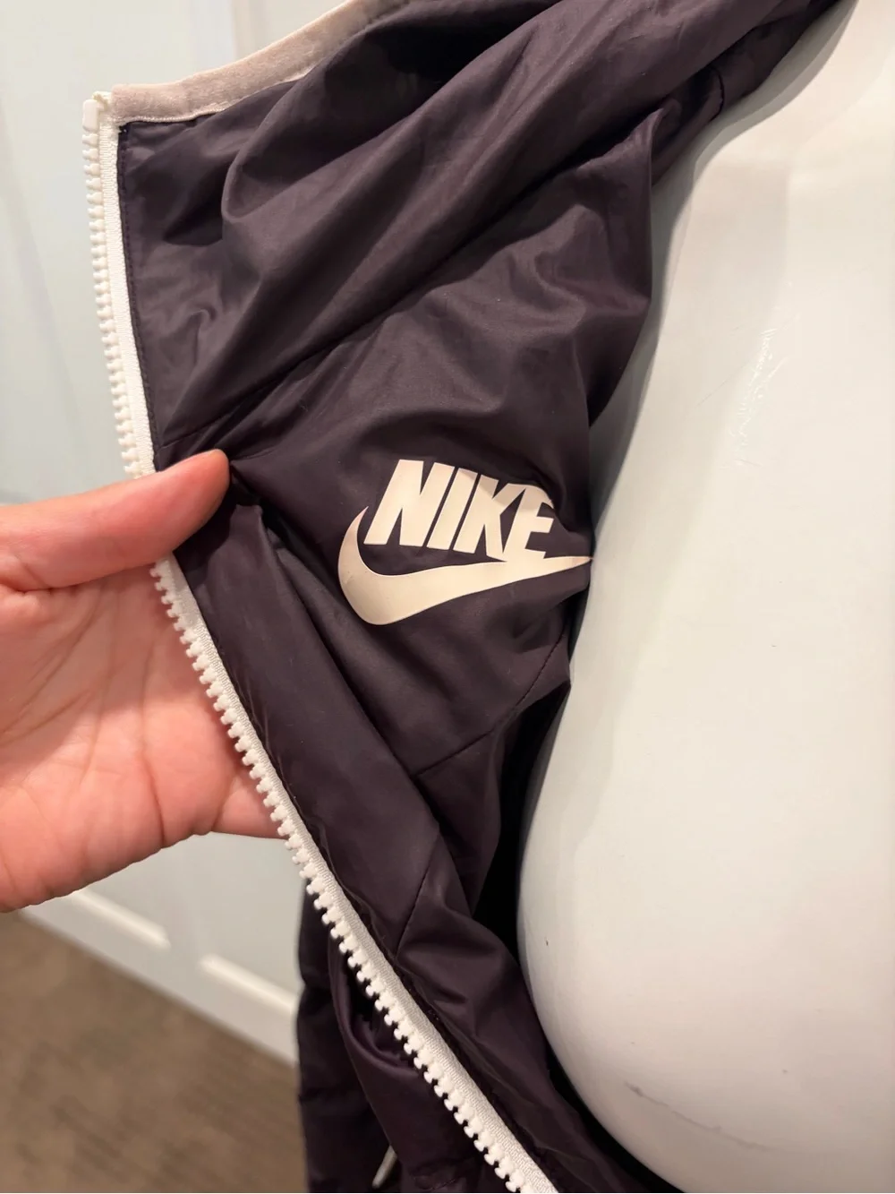 NIKE Sportswear Windrunner Reversible Down Fill Long Puffer Coat Jacket